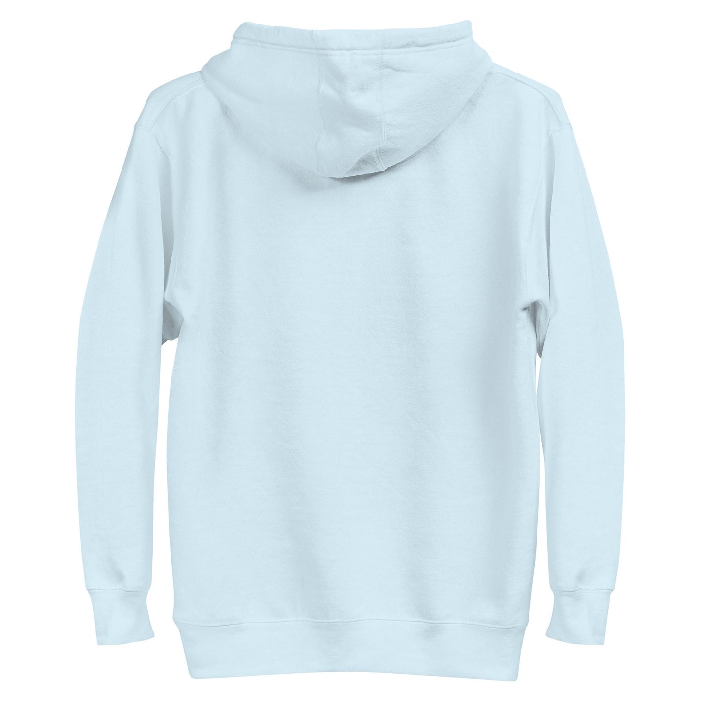 Sky Blue unisex hoodie featuring repeating Beluga cat faces and "DUPLICAT" text