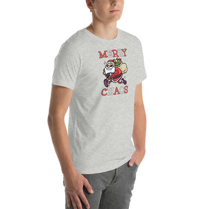 Comfortable holiday t-shirt gift idea - Panicked Santa meme shirt