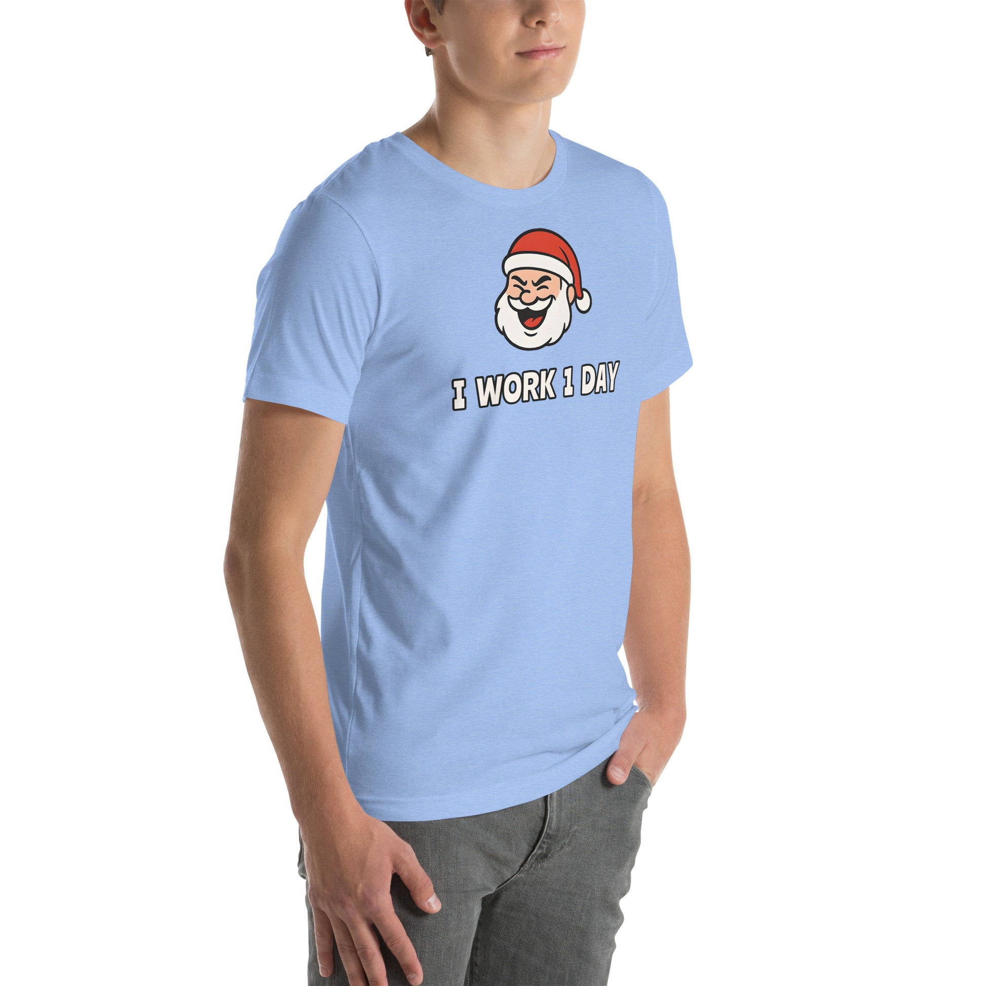Lazy Santa graphic tee for men and women - Funny Christmas gift idea