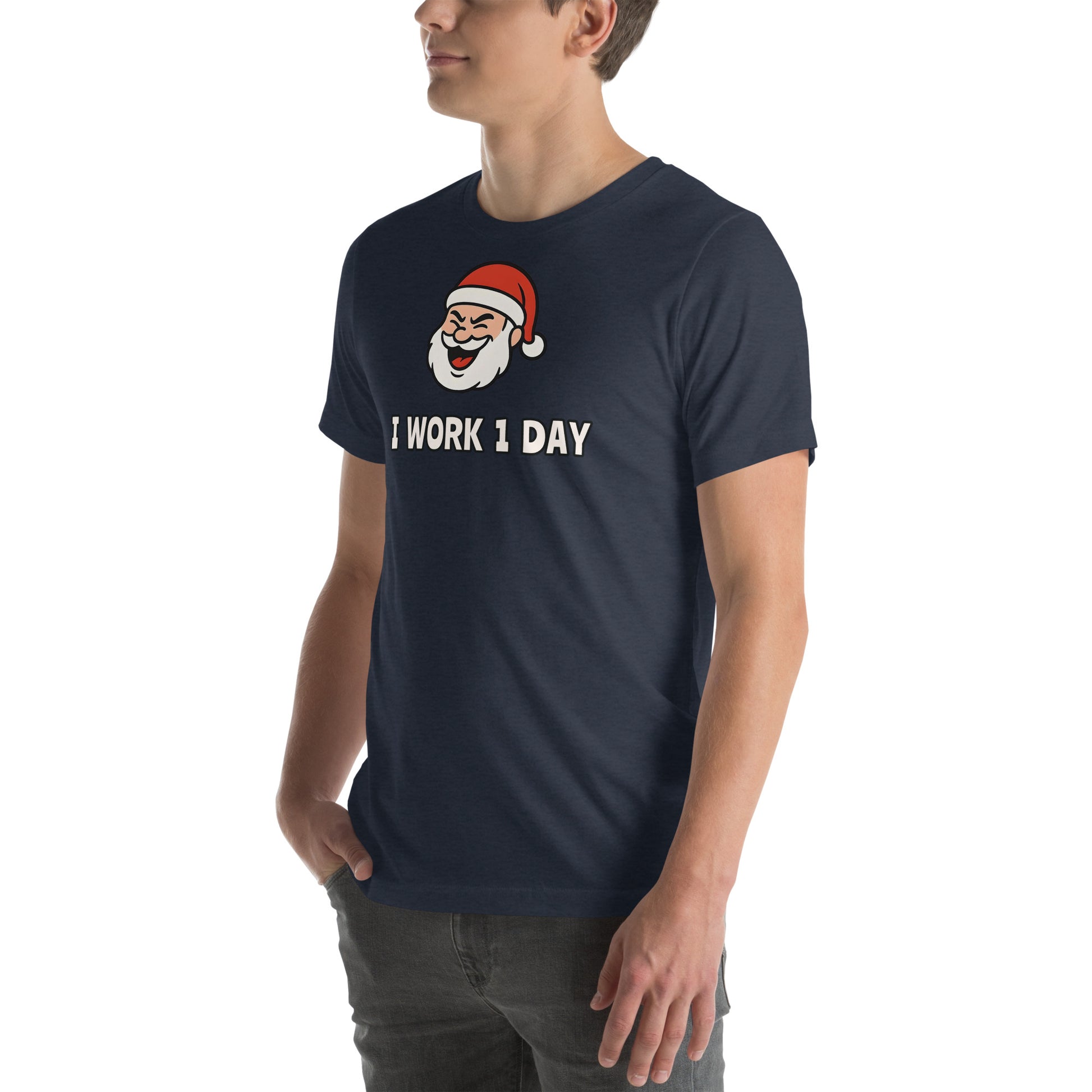 Lazy Santa graphic tee for men and women - Funny Christmas gift idea