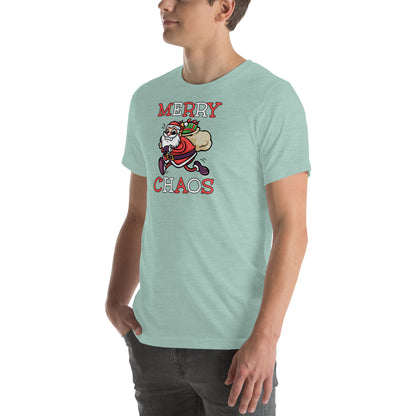 Comfortable holiday t-shirt gift idea - Panicked Santa meme shirt