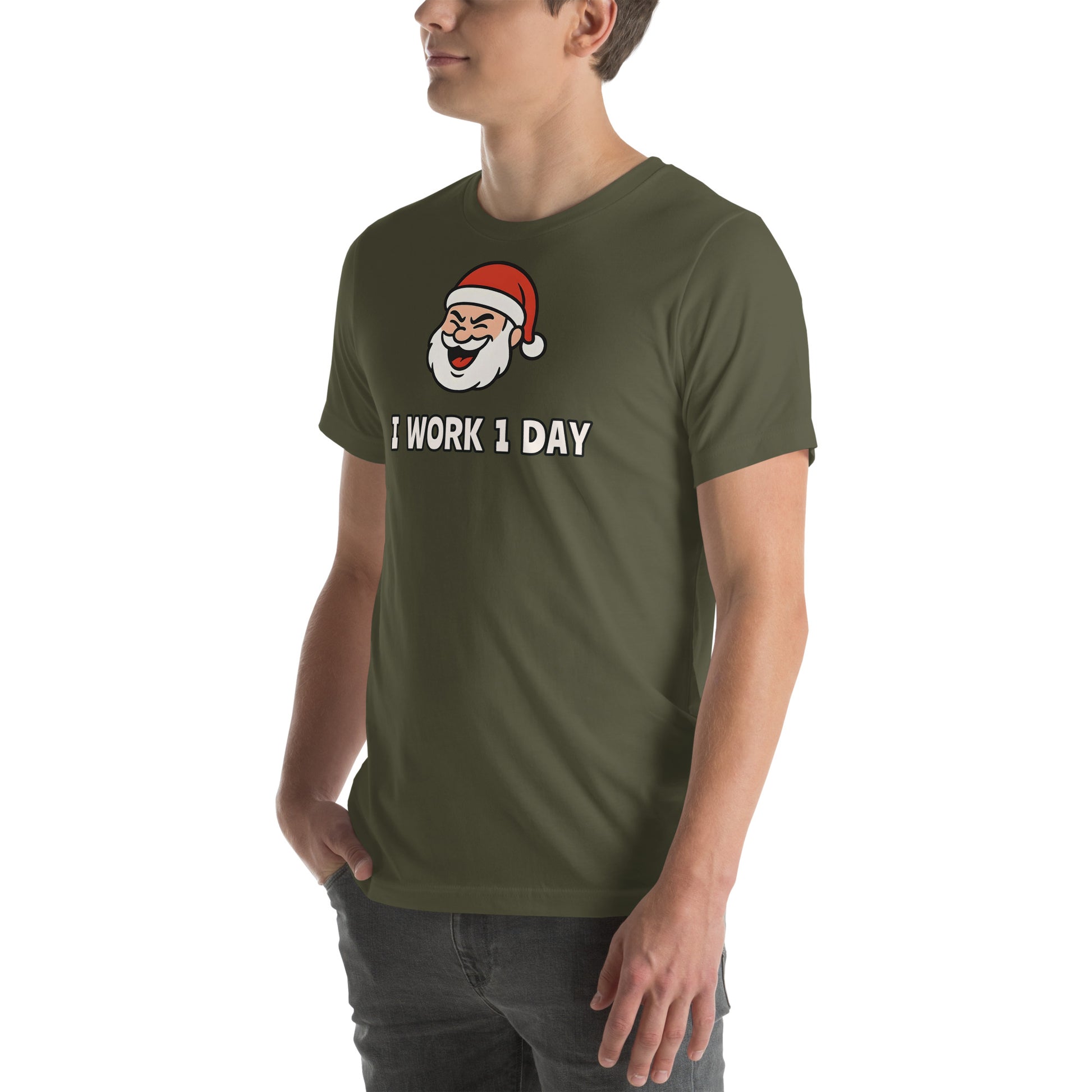 Lazy Santa graphic tee for men and women - Funny Christmas gift idea