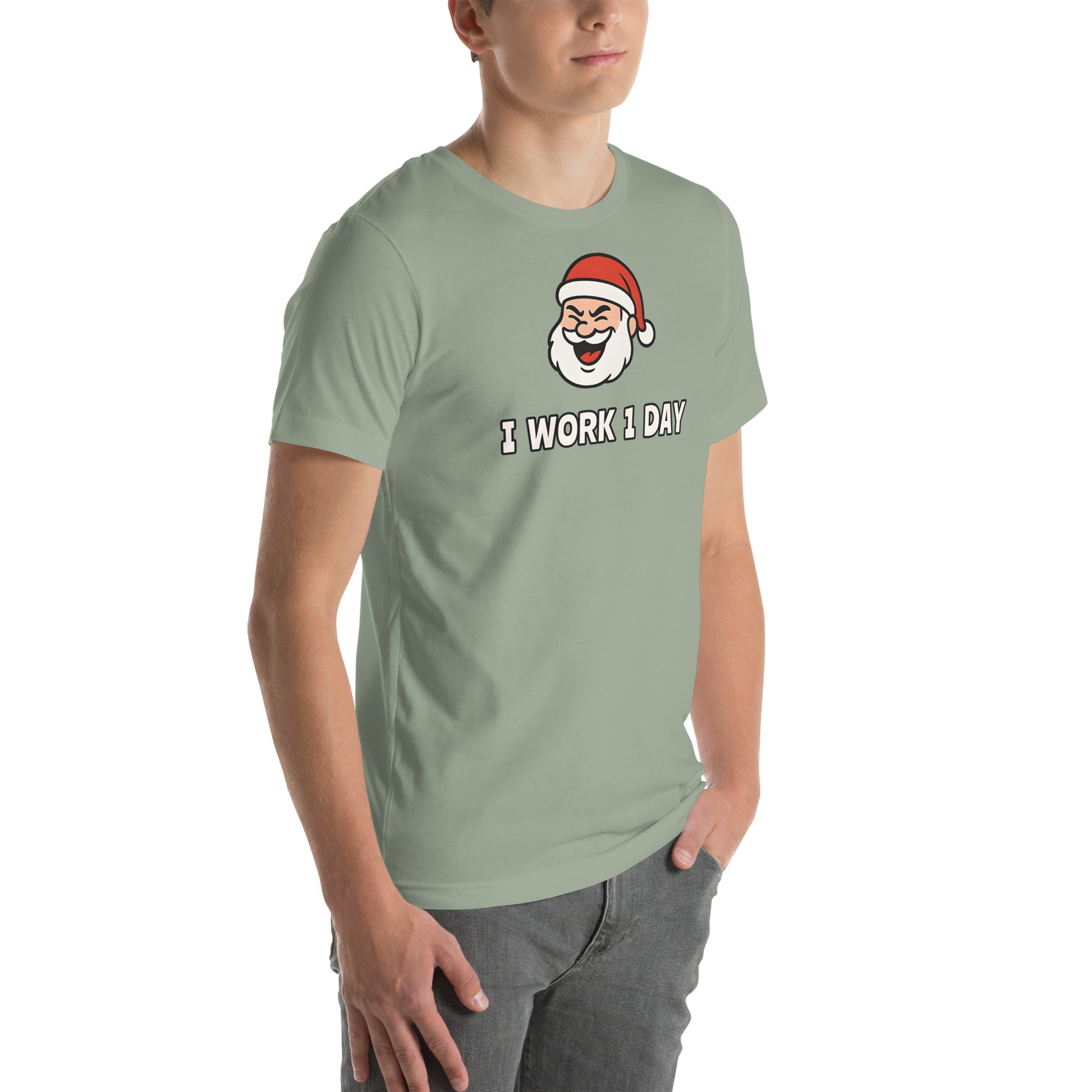 Lazy Santa graphic tee for men and women - Funny Christmas gift idea