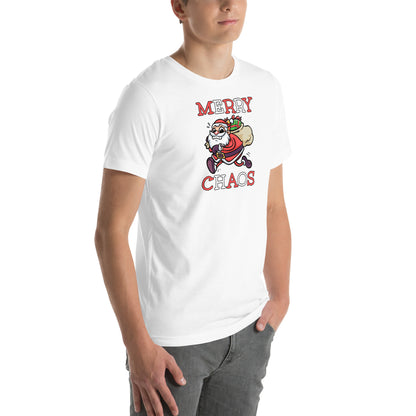 Comfortable holiday t-shirt gift idea - Panicked Santa meme shirt